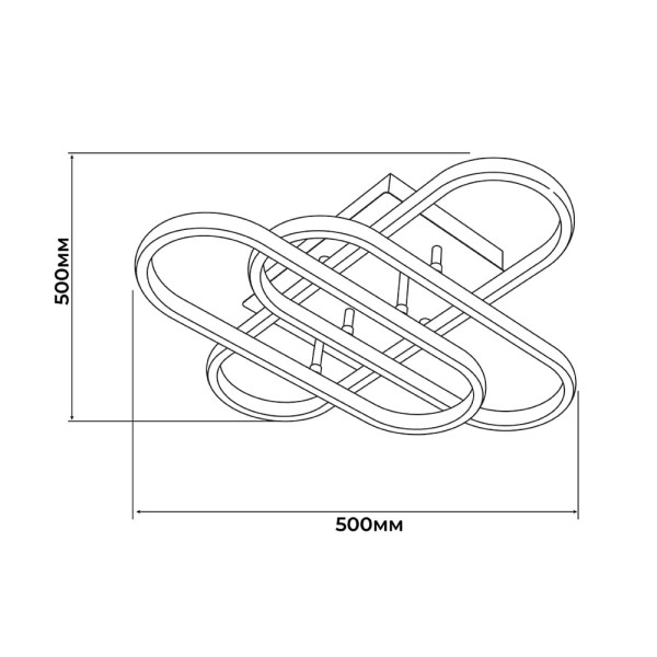 Светильник LED smart DIOR+пульт 90W 3000-5000K IP20 квадрат белый Violux ( 220925 ) - фото №7