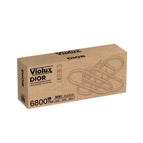Светильник LED smart DIOR+пульт 90W 3000-5000K IP20 квадрат белый Violux ( 220925 ) - фото №8
