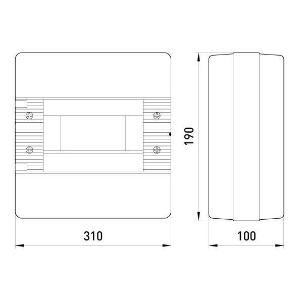 Вбудованний пластиковий корпус E.Next e.plbox.pro.w.72b.black 72м чорний IP40 (CP12972B) - фото №1