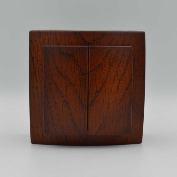 Вимикач Nilson Themis горіх 2кл ( 26271003 ) - фото №1