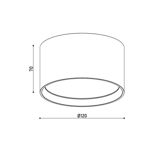 Точковий світильник Kloodi KD-RONDO120 12W 3K WH LED 960Lm IP20 білий - фото №3