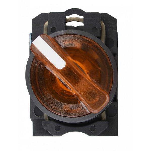 Переключатель Аско-Укрем TB5-AK125M5 (0-I) с подсветкой желтый (A0140010167) - фото №2