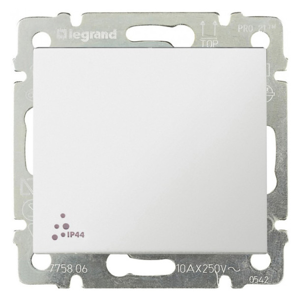 Механизм проходного выключателя Valena IP44 белый