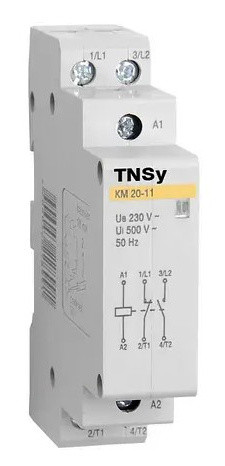 Модульный контактор TNSy КМ-1-20-11 230AC 1NO-1NC 2р (TNSy5503804)