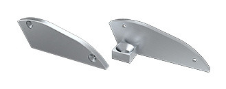 Заглушка Lumines для типа RETO без отверстия с опорой 15° левая серебро