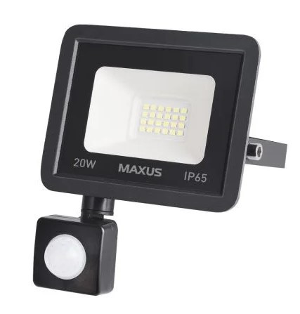 Прожектор Maxus FL-04 20Вт 5000K sensor (1-MFL-04-2050s)