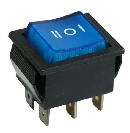 Перекидной переключатель TNSy KCD2-203 BL/B синий (TNSy5500790)