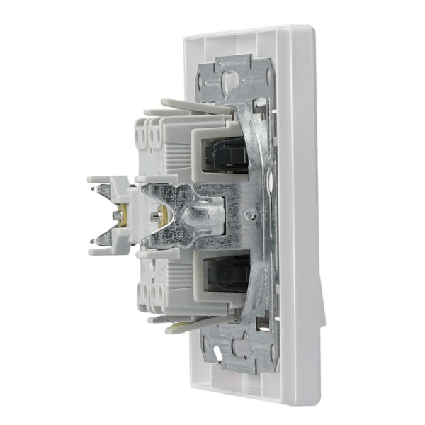 Выключатель кнопочный «Свет» белый Asfora, EPH0900121 - фото №2