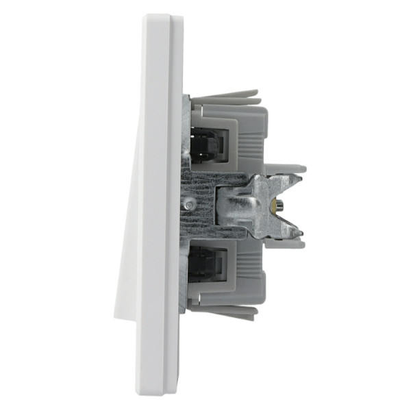 Выключатель кнопочный «Свет» белый Asfora, EPH0900121 - фото №4