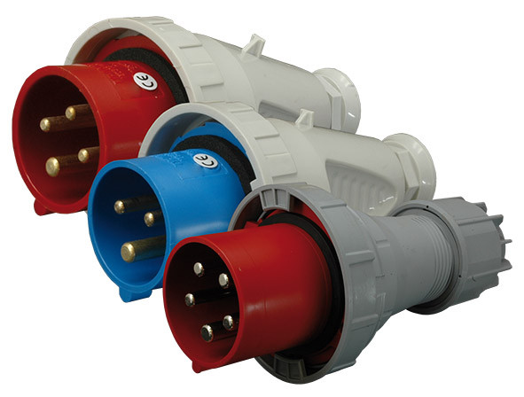 Кабельная силовая вилка ETI 004482024 EVH-1632 IP67 (16A 230V 2P+PE) - фото №2