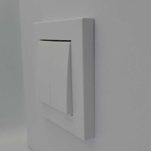 Вимикач Nilson Moda білий 2кл з підсвіткою ( 21112004 ) - фото №2