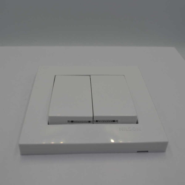 Вимикач Nilson Moda білий 2кл з підсвіткою ( 21112004 ) - фото №4