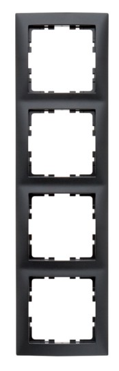 Рамка 4-местная антрацит Berker S.1