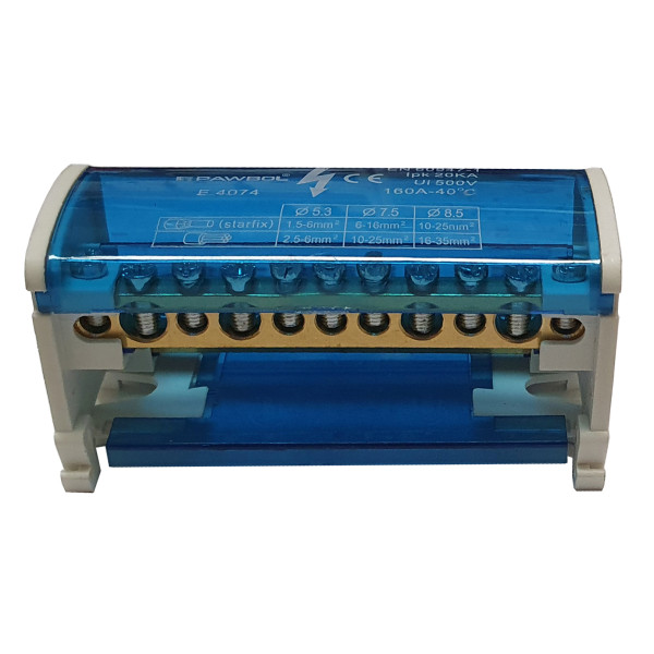 Розподільний клемний блок Sez E.4074 2х11 160А/500V