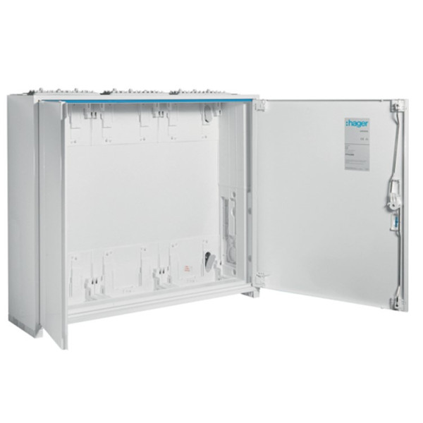 Напольный щит металлический Hager Univers IP44/II 3 секции - фото №1