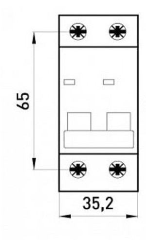 Модульный автоматический выключатель E.NEXT e.mcb.pro.60.2.C - фото №1