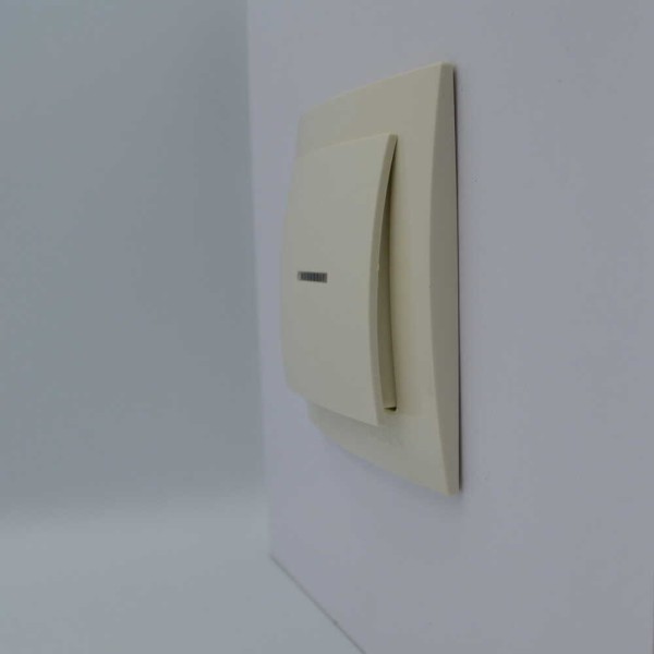 Вимикач Nilson Touran кремовий 1кл з підсвіткою ( 24121002 ) - фото №2