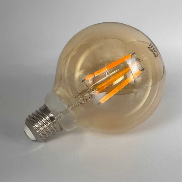 Лампа LED FILAMENT G95 10W E27 2200K VIOLUX ( 834012 ) - фото №1