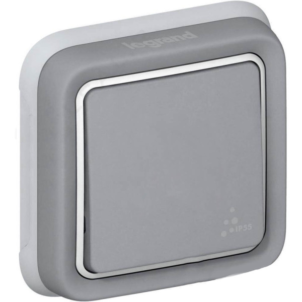 Вимикач прохідний сірий Legrand
