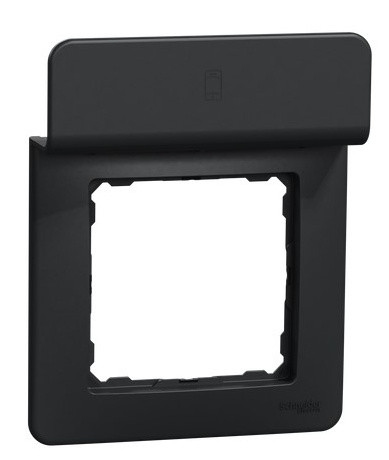 Рамка Schneider Electric Sedna Design с подставкой для мобильного черная SDD314809