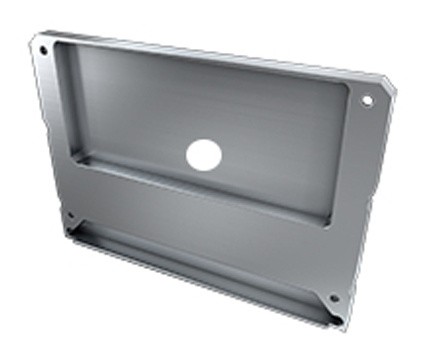 Заглушка Lumines для типа LARGO M1+LARGO с отверстием серебро