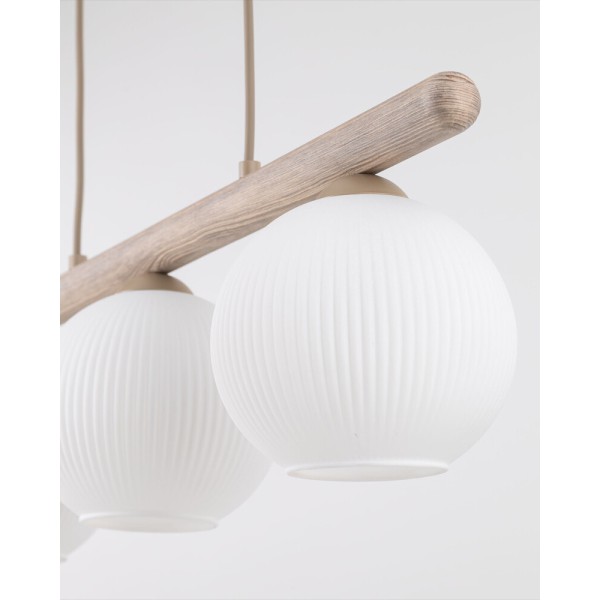 Підвісний світильник, люстра TK Lighting 11079 Virlo E14 3x10W IP20 бежевий - фото №2