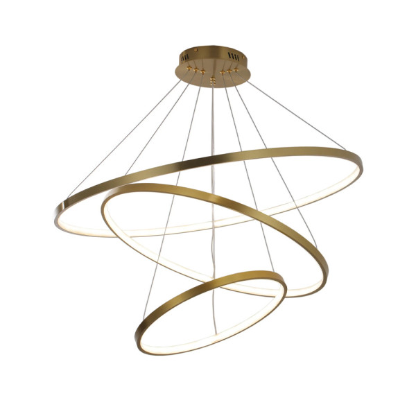 Подвесной светильник, люстра Goldlux 330031 Lea 3 Led 3x60W 4000K 8000Lm IP20 Золото