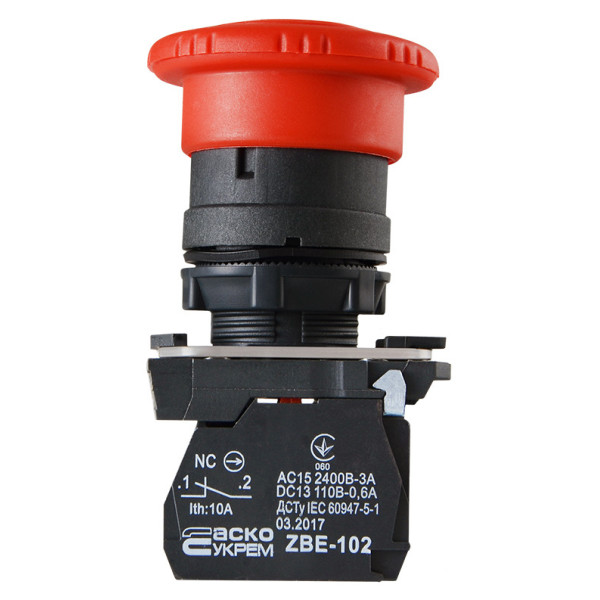 Кнопка-грибок Аско-Укрем TB5-AS542 (A0140010163) - фото №4