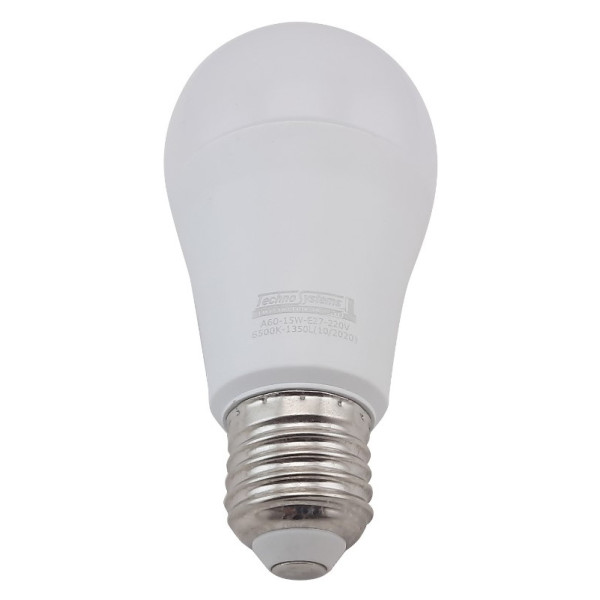 Светодиодная лампа TNSy LED Bulb-A60-15W-E27-220V-6500K-1350L ICCD (TNSy5000256) - фото №1