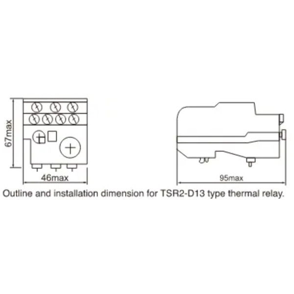 Електротеплове реле TOSUNlux TSR2-D1307 1,6-2,5А (6940151000907) - фото №1