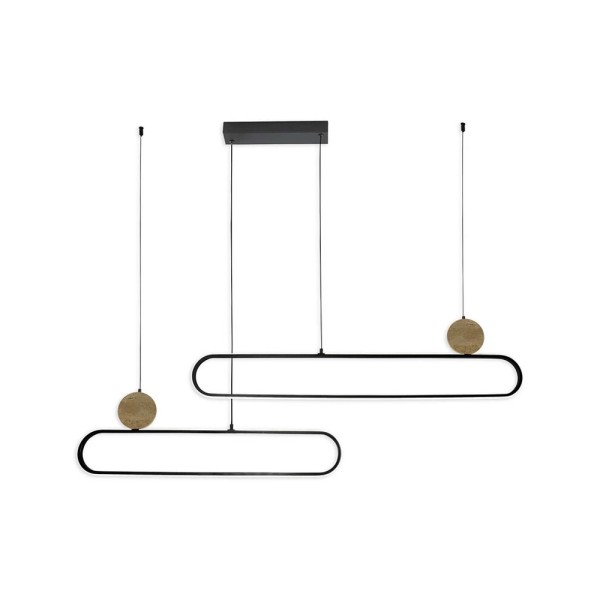 Подвесной светильник, люстра Goldlux 333889 Florentyna LED 1x48W 4000K 6000Lm IP20 черный