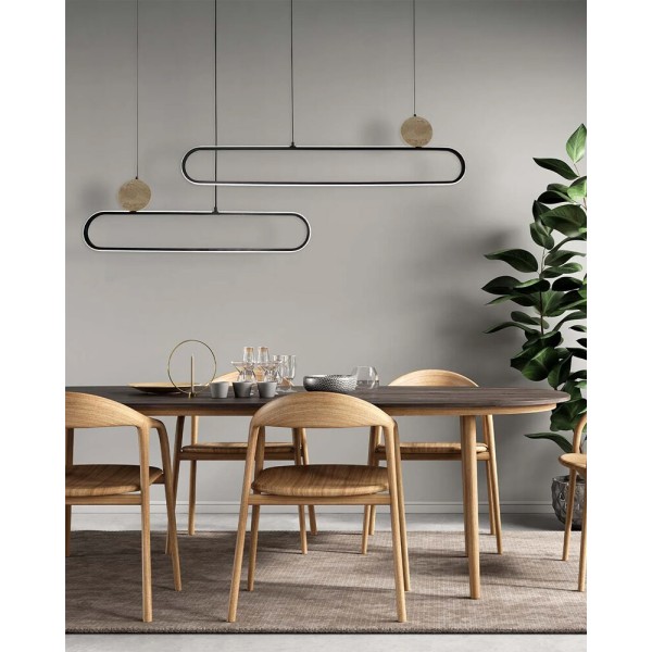 Подвесной светильник, люстра Goldlux 333889 Florentyna LED 1x48W 4000K 6000Lm IP20 черный - фото №4