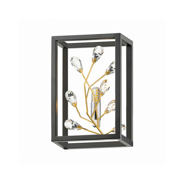 Бра, настінний світильник Zuma Line W0578-01A-B5TF Spring G9 1x33W IP20 Bk