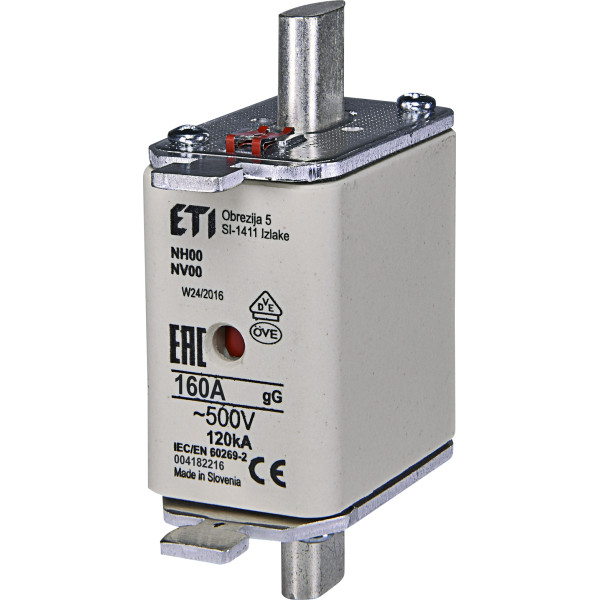 Запобіжник Eti NH-00/gG 160A 500В KOMBI (4182216)