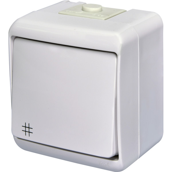 Вимикач перехресний Eti Hermetics VHE-6 білий IP54 (4668005)