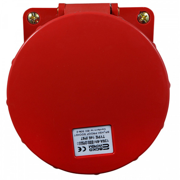 Силовой разъем Аско-Укрем ГC 3Р+N+РЕ 125А/5 (145) (A0080040011) - фото №1