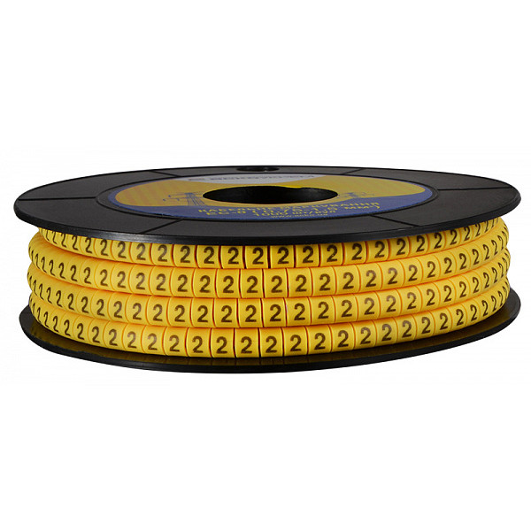 Кабельный маркер Аско-Укрем EC-0 символ «2» (A0150080020)