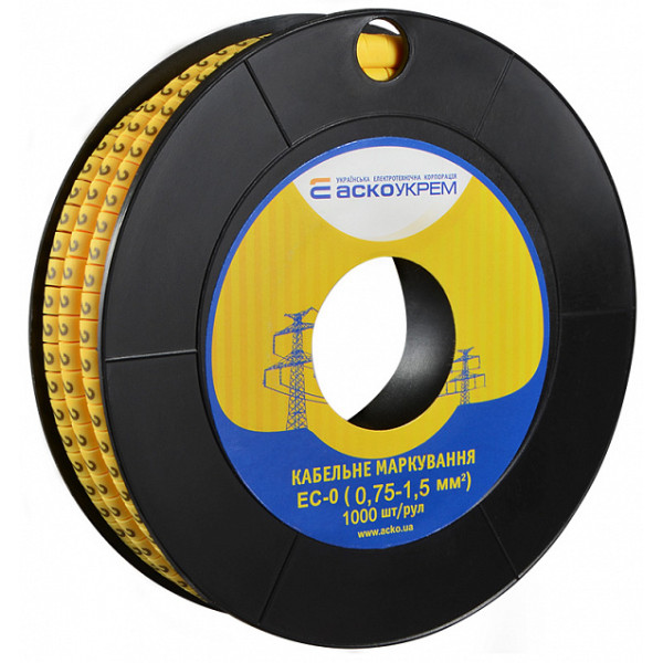 Кабельный маркер Аско-Укрем EC-0 символ «2» (A0150080020) - фото №1