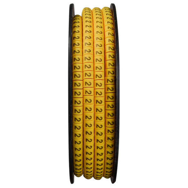 Кабельный маркер Аско-Укрем EC-0 символ «2» (A0150080020) - фото №2