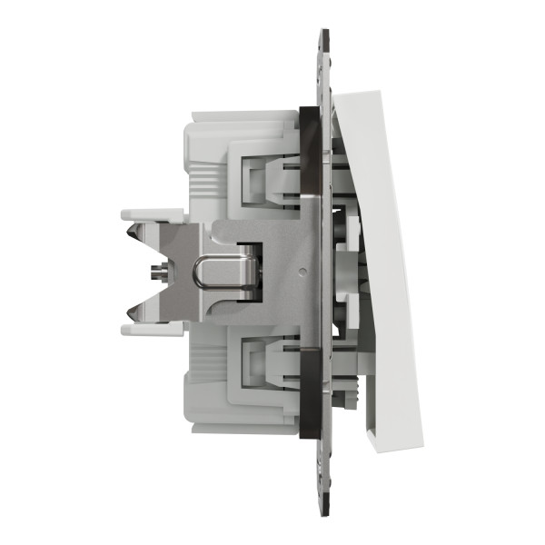 Выключатель кнопочный Schneider Electric Asfora без рамки белый (EPH0770121) - фото №2