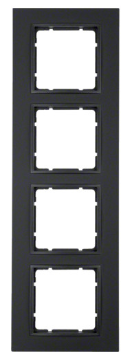 Рамка 4-местная антрацит Berker B.7