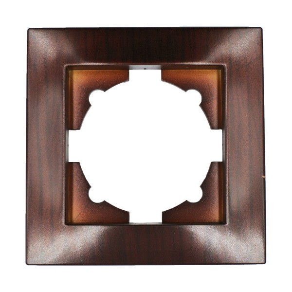 Рамка ELBI VEGA Woodline красное дерево 1-на (510-012900-271)