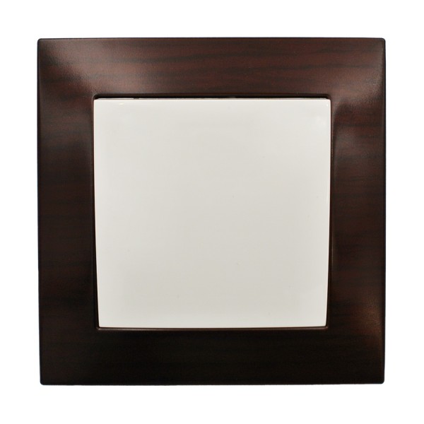 Рамка ELBI VEGA Woodline красное дерево 1-на (510-012900-271) - фото №3