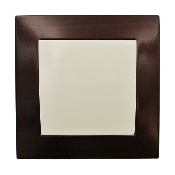 Рамка ELBI VEGA Woodline красное дерево 1-на (510-012900-271) - фото №4