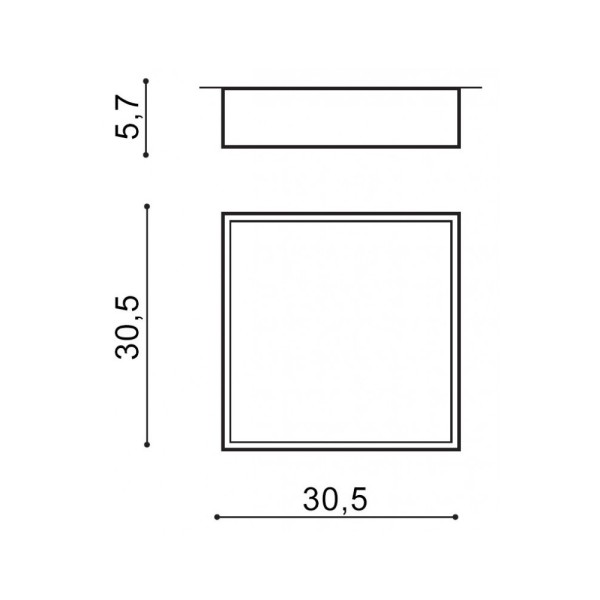 Світильник стельовий AZzardo AZ4772 Monza Led S30 Ctt - фото №1