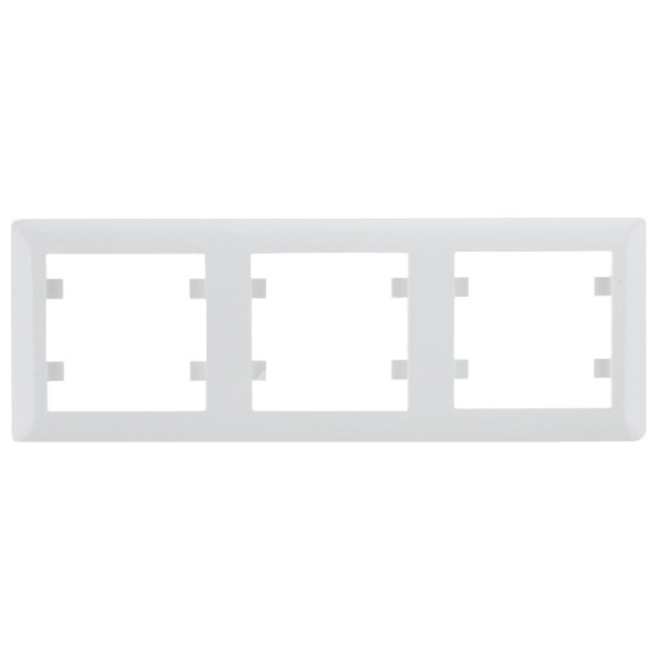 Рамка 3-кратная WL5230 Lumina-Soul, горизонтальная, белая, Hager