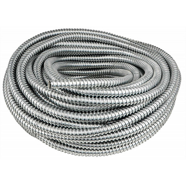 Оцинкованный металлорукав с протяжкой Аско-Укрем Ø14мм light 50м (МЛ00018)