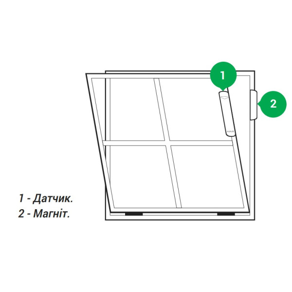 Датчик открытия Ajax 7230 DoorProtect Plus с сенсором удара и наклона (черный) - фото №9