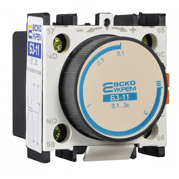 Приставка выдержки времени на выключение Аско-Укрем БЗ-11 LA2-DR0 для серий ПМ1...ПМ4 и КМ (A0040050001) - фото №2