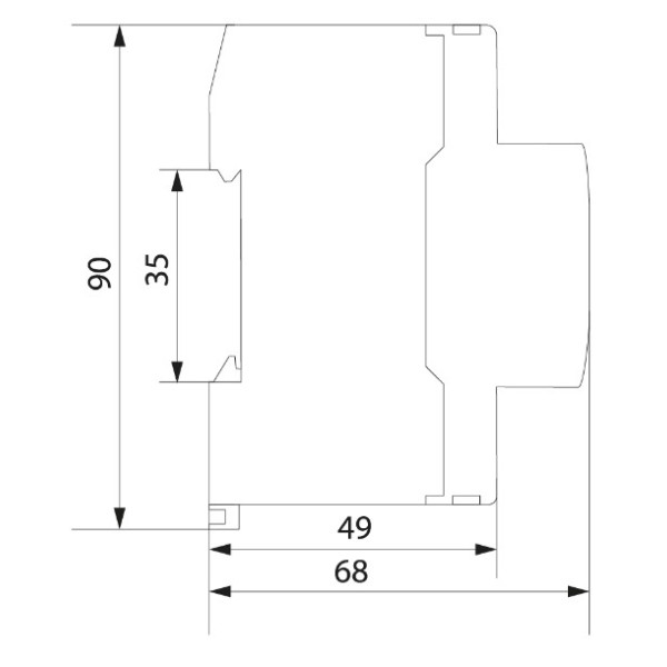 Реле контролю напруги та струму Аско-Укрем RKV 2P 63А - фото №4